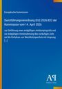 Durchführungsverordnung (EU) 2026/822 der Kommission vom 14. April 2026, Antiphon Verlag-Logo, blauer Hintergrund.