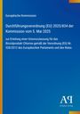 Europäische Kommission, Verordnung über Chlor-Zulassung, 5. Mai 2025. Blauer Hintergrund, gelber Streifen links.