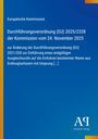 Text: Europäische Kommission. Durchführungsverordnung (EU) 2025/2328 vom 24. November 2025. Blaues Design, links gelber Streifen.