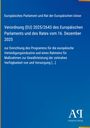 Verordnung (EU) 2025/2643 des Europäischen Parlaments; blaues Design, Logo mit "Antiphon Verlag" unten rechts.