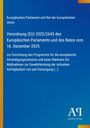Verordnung (EU) 2025/2643 vom 16. Dezember 2025; Blau mit gelbem Rand und Verlag-Logo "AQ" unten rechts.