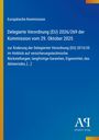 Text über EU-Verordnung und Änderungen, blauer Hintergrund, vertikale gelbe Linie, Logo: Antiphon Verlag.