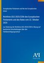 Text: "Europäisches Parlament und Rat der Europäischen Union...” Ein blaues Cover mit gelbem Rand, darunter ein weißes Logo.