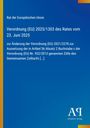 Text über EU-Verordnung zu Zolltarifen. Blau mit EU und Antiphon Verlag Logos. Goldener Streifen links.