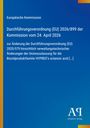 Europäische Kommission, Verordnung (EU) 2026/899, Änderung von 2020/579, Logo mit blauem Hintergrund und gelbem Rand.