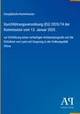 Europäische Kommission, Verordnung über Antidumpingzoll auf Lysin aus China, blauer Hintergrund, Antiphon Verlag unten.