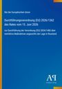 "Rat der Europäischen Union Durchführungsverordnung (EU) 2026/1362. Blauer Hintergrund mit gelbem Rand rechts."