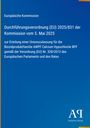 Europäische Kommission, Durchführungsverordnung (EU) 2025/831, Lizenz für Biozidproduktfamilie, blau mit Antiphon Verlag Logo.