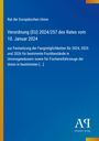 Text über EU-Verordnung zu Fangmöglichkeiten von Fischbeständen für 2024-2026. Blaues Design mit Logo unten.