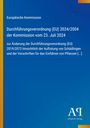 Text über EU-Verordnung zur Änderung von Vorschriften zu Schädlingen. Blaues Design mit Logoelement rechts unten.