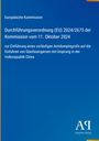 "EU-Verordnung (EU) 2024/2673 vom 11. Oktober 2024; Antidumpingzoll auf Glasfasergarne aus China. Blaues Design mit Logo."
