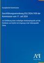 Europäische Kommission, EU-Verordnung über Antidumpingzoll auf Erythrit aus China, 17. Juli 2024; blaues Design mit Logo.