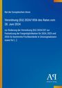 Titel: Verordnung (EU) 2024/1856 vom Rat der EU vom 28. Juni 2024, betrifft Fischbestände. Blauer Hintergrund, gelbe Linie links.