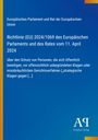 Text: Richtlinie (EU) 2024/1069 zum Schutz vor unberechtigten Klagen. Oben links: Europäische Union. Unten rechts: Logo Antiphon.