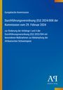 Text zur EU-Verordnung, blaues Layout, gelbe und rötliche Akzente, Logo „AA Antiphon Verlag“ unten rechts.