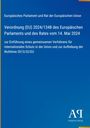 Auf blauem Hintergrund steht: "Verordnung (EU) 2024/1348 des Europäischen Parlaments...". Unten ein Logo mit "Antiphon Verlag".