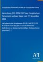 Text zur EU-Verordnung auf blauem Hintergrund. Unten rechts ein Logo des Antiphon Verlags in Weiß.