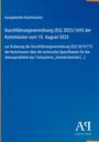 Text der Europäischen Kommission über eine Verordnung. Blaues Cover mit gelbem Rand. Logo: Antiphon Verlag.