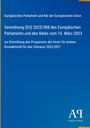 Verordnung (EU) 2023/588 zur sicheren Konnektivität 2023-2027. Blaues Cover mit weißem Text und einem Logo unten rechts.