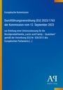 Text: "Durchführungsverordnung (EU) 2023/1763 der Kommission vom 12. September 2023...". Blau mit gelbem Streifen links.