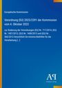 Text: Verordnung (EU) 2023/2391 der Kommission. Design: Blau mit gelbem Streifen links, Logo unten rechts.