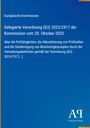 Text: "Delegierte Verordnung (EU) 2023/2917 der Kommission vom 20. Oktober 2023". Blaues Design mit Logo "AΠ".