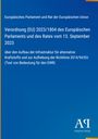 Europäische Verordnung über alternative Kraftstoff-Infrastruktur, Datum: 13. September 2023. Unten rechts ein Logo.