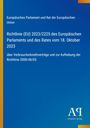 Titeltext: EU-Richtlinie zu Verbraucherkreditverträgen. Oben Blau mit Text, rechts unten "Antiphon Verlag" auf Blau.