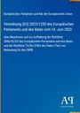 Verordnung (EU) 2023/1230 über Maschinen. Blauer Hintergrund mit weißem Text, und Verlagslogo unten rechts.
