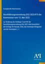 "Europäische Kommission: Durchführungsverordnung (EU) 2023/973, 15. Mai 2023." Blauer Hintergrund, gelbe Linie.