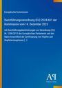 Text zur EU-Verordnung über die Zertifizierung von Hopfen, blauer Hintergrund, gelber Rand, Verlagssymbol unten rechts.
