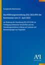 Durchführungsverordnung (EU) 2023/893. Blaues Cover mit EU-Text. Logo unten rechts. Farbstreifen oben und an der Seite.