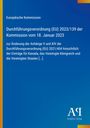 Durchführungsverordnung (EU) 2023/139, Änderung der Anhänge V und XIV. Blaues Hintergrunddesign.