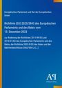 Europäisches Parlament: Richtlinie (EU) 2023/2843; blaues Layout, vertikale Streifen, Logo "AP Antiphon Verlag".