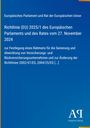 Text: Europäisches Parlament und Rat der Europäischen Union, Richtlinie (EU) 2025/1. Blaue Hintergrundfarbe. Logo unten.