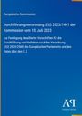 Text über eine EU-Durchführungsverordnung vom 10. Juli 2023. Unten rechts ein Logo des Antiphon Verlags. Blaues Design.