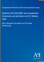 "Richtlinie (EU) 2024/2881 über Luftqualität. Titel in Weiß auf blauem Hintergrund. Unten ein weißes Logo."