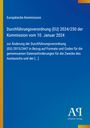 Durchführungsverordnung (EU) 2024/250 der Kommission, blaue Farbverläufe mit gelbem Rand links, Logo "Antiphon Verlag".