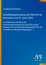 Europäische Kommission, Durchführungsverordnung (EU) 2024/399 vom 29. Januar 2024. Blauer Hintergrund, Logo unten rechts.