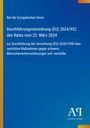 Titel: Durchführungsverordnung (EU) 2024/952. Blau mit gelbem Rand, weißer Text, unten rechts Logo Antiphon Verlag.