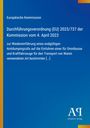 Text über Durchführung einer EU-Verordnung mit Antidumpingzoll. Blauer Hintergrund mit gelbem und orangem Rand. Logo unten rechts.