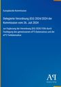 Oben steht "Europäische Kommission". Darunter Details zur Delegierten Verordnung (EU) 2024/2024. Blaues Design mit Logo.
