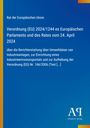 Verordnung (EU) 2024/1244 des Europäischen Parlaments und Rates zur Umweltberichterstattung von Industrieanlagen. Blaues Cover.