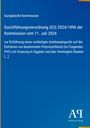 Text beschreibt eine EU-Verordnung zur Einführung eines Antidumpingzolls auf PVC-Importe aus Ägypten und den USA.