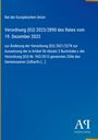 Verordnung (EU) 2023/2890, Änderung der Verordnung (EU) 2021/2278, blauer Hintergrund, Antiphon Verlag Logo.
