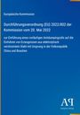 Europäische Kommission: Verordnung (EU) 2022/802, 20. Mai 2022. Einführung von Antidumpingzöllen.\nBlauer Hintergrund.