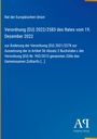 Text: Rat der Europäischen Union, Verordnung (EU) 2022/2583 des Rates vom 19. Dezember 2022. Blaues Layout, Antiphon Verlag-Logo.