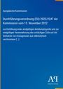 Europäische Kommission: Durchführungsverordnung (EU) 2022/2247, 15. November 2022: Einführung eines Antidumpingzolls.