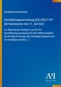 Europäische Kommission. Durchführung von EU-Verordnung. Blaues Cover mit vertikalem gelbem Streifen links. Logo unten.