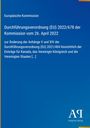 Europäische Kommission, Durchführungsverordnung (EU) 2022/678, blauer Hintergrund, Antiphon Verlag Logo unten rechts.